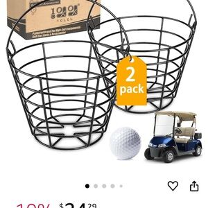 10L0L Golf Ball Wire Basket 2-Pack